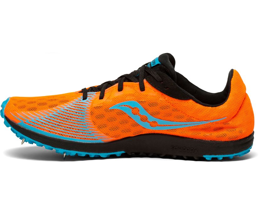 Women's Saucony Kilkenny Xc9 Spike Running Shoes Orange / Blue | Singapore 161TCEV